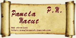 Pamela Macut vizit kartica